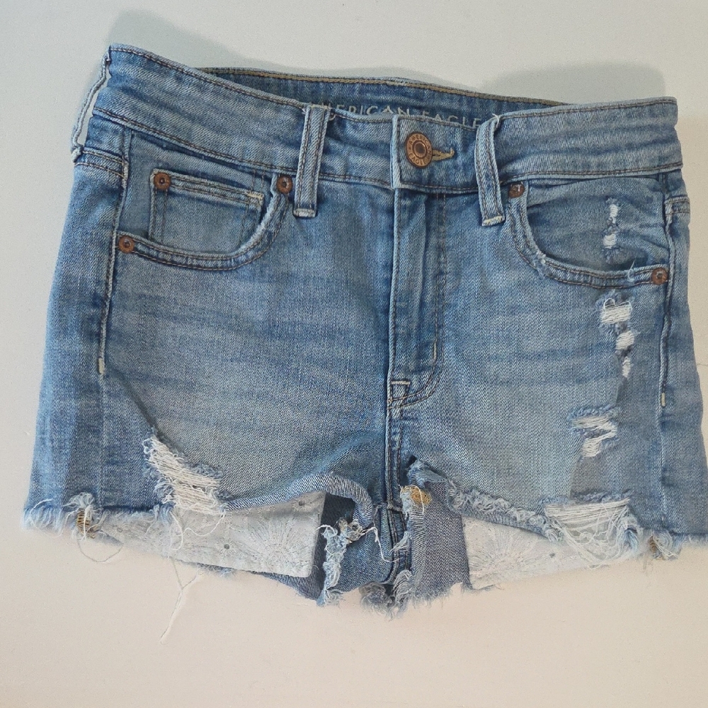 American Eagle Outfitters Women's Blue Denim Shorts